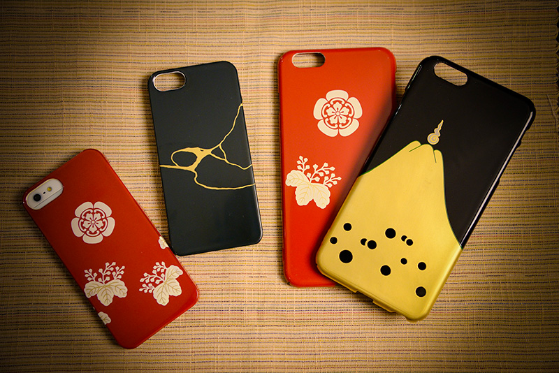 会津漆器のiPhoneケース